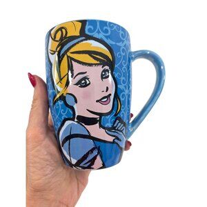 Cinderella Blue Coffee Mug Disney Park Ceramic 16 oz It’s Hard To Wake Uo When …